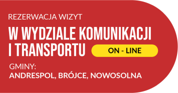 Umawianie wizyt online w Wydziale Komunikacji i Transportu